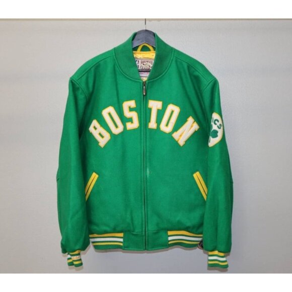 Mitchell & Ness Other - Mitchell & Ness BOSTON CELTICS Hardwood Classics Varsity Wool Size L Jacket NWT